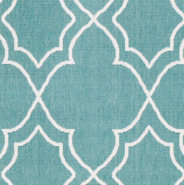 Surya Alfresco Teal/White 5'x8' Area Rug-3