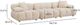 TOV Furniture Calliope 3-Piece Off-White 118" Modular Sectional-1