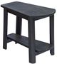 C R Plastic Generation Line Black Addy Side Table-0