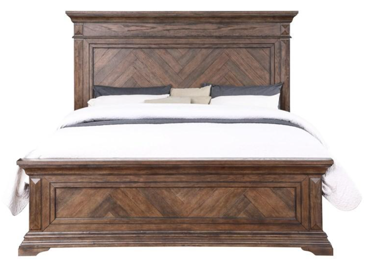 New Classic Home Furnishings Mar Vista Walnut Queen Bed - Thumbnail 4