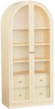 Bassett® Furniture Newbury Parchment Gesso Arched Cabinet-0