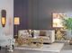 A & B Home Gold Elongated Floor Lamp-5