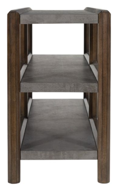 Signature Design by Ashley® Kallenny Gray Sofa Table with Brown Frame-2