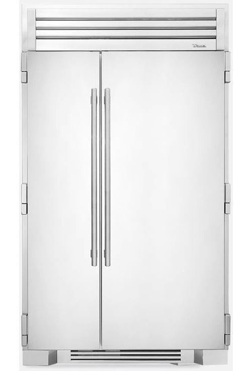 True® 48" 29.4 Cu. Ft. Stainless Steel Side-by-Side Refrigerator-0