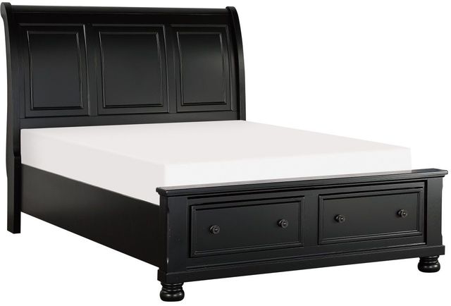 Homelegance® Laurelin Black Eastern King Panel Bed-3