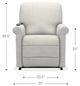 La-Z-Boy® Miller Shell Bronze Power Lift Recliner-5