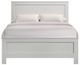 Elements International Sami White Upholstered Full Panel Bed-2