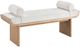 Universal Explore Home™ Modern Nomad Sischo Canberra Ivory/White Oak Bench-0