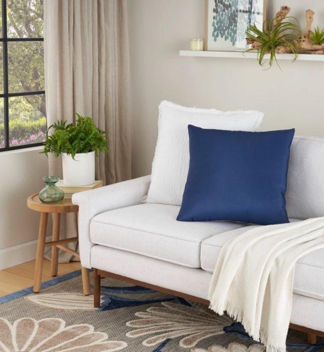 Nourison Home™ Mina Victory Aloha Navy Throw Pillow-2
