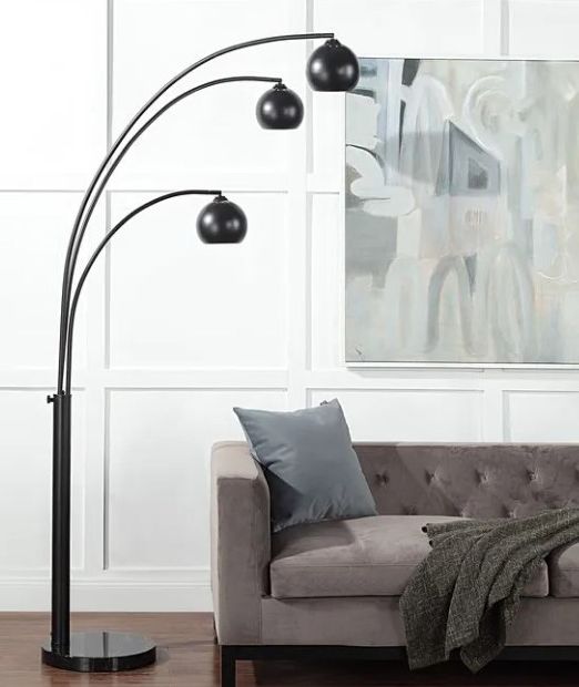 Renwil® Folia Matte Black Floor Lamp-4