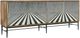 Hooker® Furniture Commerce and Market Linear Perspective Black/White Credenza-0