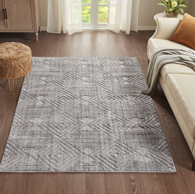 Olliix by Madison Park Charlotte Gray 5x7' Terni Geo Indoor Area Rug-2