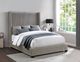 Mazin Furniture Glenbury Taupe Queen Upholstered Panel Bed-2