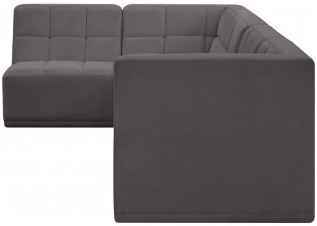 Meridian Furniture Relax 4-Piece Grey Modular Sectional Set-3
