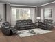 Steve Silver Co. Katrine Charcoal Mnaual Reclining Loveseat-2