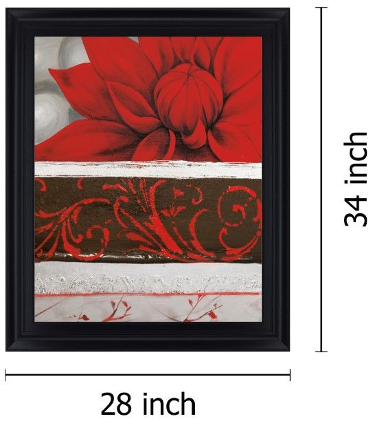 Classy Living Crimson Blossom Wall Art-1