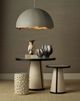 Currey & Company Relic Ivory White Moss Accent Table-3