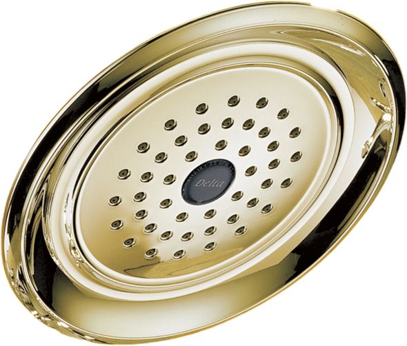 Delta Universal Showering Components 8" Polished Brass Single-Setting Raincan Shower Head-0