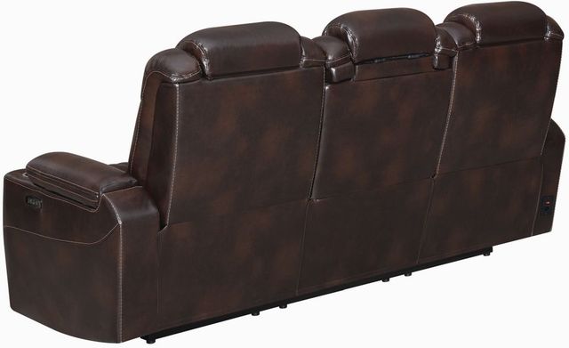 Coaster® Korbach Espresso Power Headrest Reclining Sofa-3