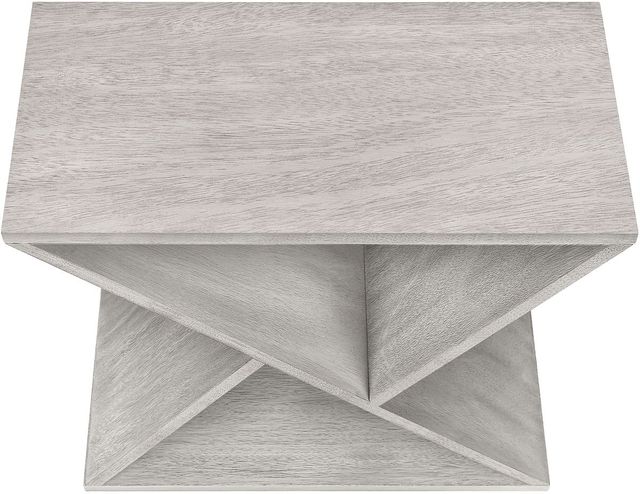 Monarch Specialties Inc. Washed Grey Veneer Narrow End Table-3