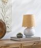 Surya Stella Glazed White Table Lamp-5