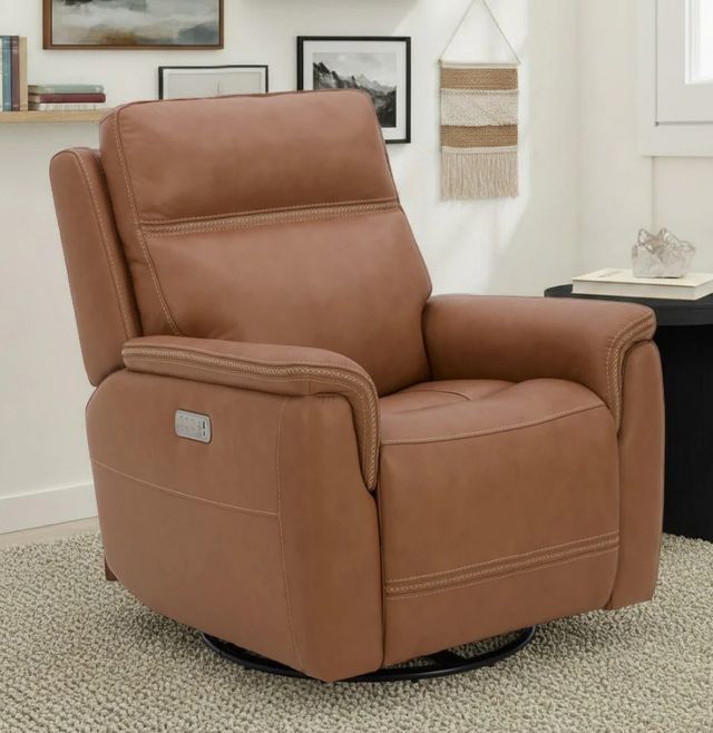 Flexsteel® Sawyer Marine Harvest Power Swivel Glider Recliner with Power Headrest and Lumbar-1