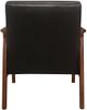 Mazin Furniture Alby Dark Brown Upholstered Accent Chair-3