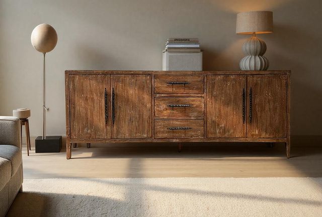 Nest Home Collections Morgan Natural Gray Sideboard -1