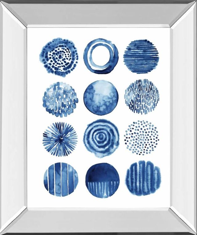 Classy Art Differing Drops II by Grace Popp Mirror Framed Wall Art-0