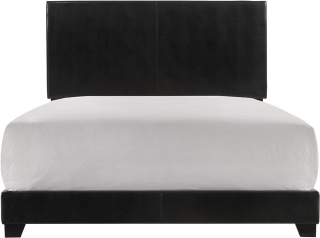 Crown Mark Erin Black Queen Upholstered Panel Bed-2