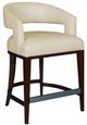 Century® Trading Company Rita Brown/White Counter Stool-0