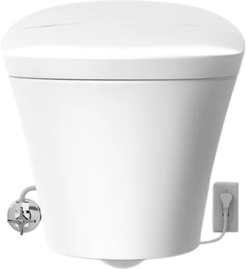 KOHLER® Veil® White 1-Piece Elongated Smart Toilet, Dual-Flush-1