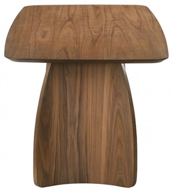 Furniture of America® Alnwick Walnut/Beige Dining Table-2