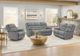 Monarch Specialties Inc. Blue Power Reclining Sofa with USB Ports-2