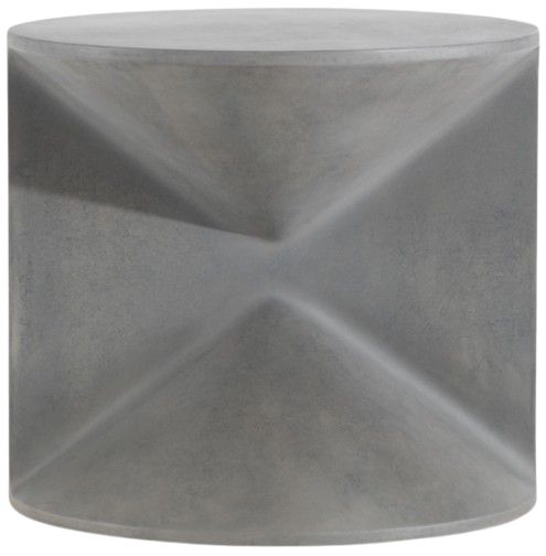 Bernhardt Sintra Bernhardt Exteriors Iron Gray Concrete Outdoor Side Table-1