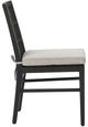 Classic Home Westville Black Olefin/Wooden Outdoor Dining Chair-4