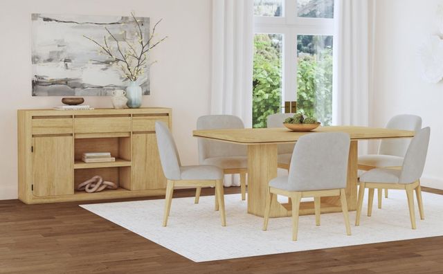 Elements International Rosalie Gray/Natural Dining Side Chair-4