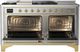 Ilve® Majestic III 60'' Stainless Steel Pro Style Dual Fuel Natural Gas Range with Solid Door and Brass Trim-2