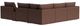 Bassett® Furniture Customizable Beckham 6-Piece Track Arm Leather Modular Sectional with Console-2