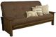 Kodiak Furniture Washington Linen Cocoa/Rustic Walnut Queen Futon with Mattress-0