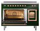 Ilve® Nostalgie II Noblesse 48'' Emerald Green Pro Style Induction Range with Copper Trim-3