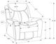 Monarch Specialties Inc. Brown Faux Leather Power Swivel Glider Reclining Chair with USB Ports-3