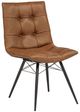 Coaster® Aiken 4-Piece Saddle Brown Upholstered Dining Side Chair-0