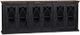 Crestview Collection Black/Brown Double Breakfront Sideboard-0