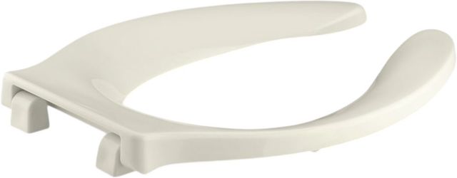 KOHLER® Stronghold® Biscuit Elongated Toilet Seat with Integrated Handle and Self-Sustaining Check Hinge-0
