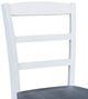 John Thomas Furniture® Dining Essentials Madrid Heather Gray/White Side Chair-1