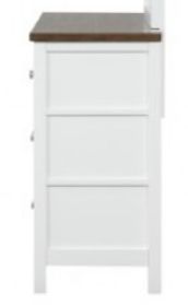 Furniture of America® Pinetop Dark Brown/White Dresser-4