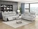 Homelegance® Huron Gray Double Power Reclining Sofa-1
