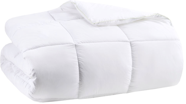 Olliix by Clean Spaces Allergen Barrier White King Anti-Microbial Down Alternative Comforter-1