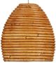Currey & Company Beehive Natural Rattan Rectangular Multi-Drop Pendant Lighting-1